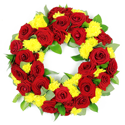 HEARTFELT CONDOLENCES WREATH